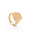 Herenring goud 14k met  cachet 16 x 13 model P11