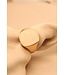Herenring goud 14k met  cachet 16 x 13 model P11