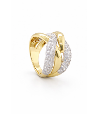Passione Passione ring goud 14k met diamant 1.34ct. Si/H maat 56