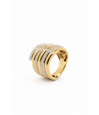 Passione Passione ring goud 14k met diamant 0.76ct Si/G maat 55