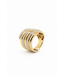 Passione ring goud 14k met diamant 0.76ct Si/G maat 55