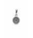 Passione hanger witgoud 14k met maansteen en diamant 0.08 Si/H