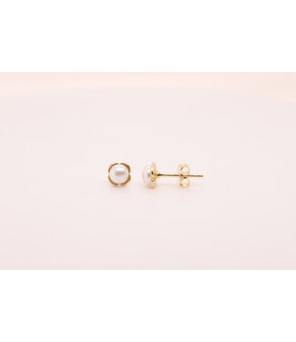 ROEMER Roemer oorknoppen 14k goud met Parel