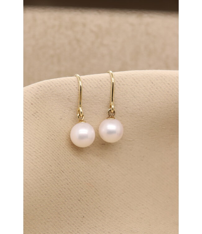 ROEMER oorhangers met zoetwaterparels 8mm