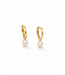 ROEMER Oorhangers geelgoud Parel 6mm
