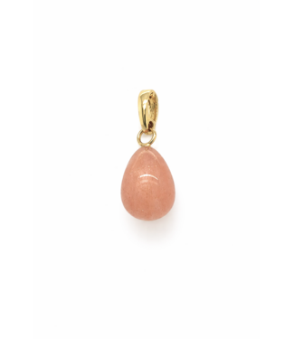 ROEMER ROEMER geelgouden hanger met Maansteen