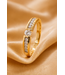 Passione ring goud 14k met diamant 0.16ct maat 55