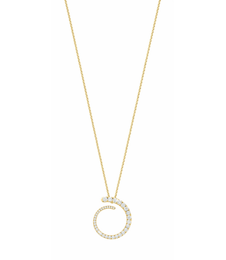 Noor Noor hanger geelgoud 14k met diamant 0.70ct W/Si