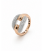 Positano Positano ring rosé/witgoud 18k met diamant 0.90ct maat 53