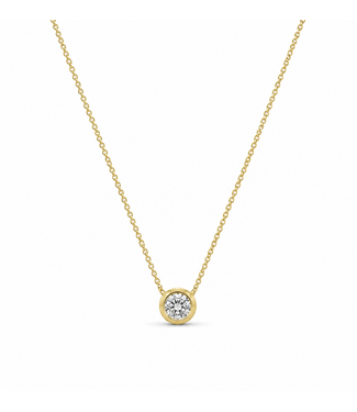 ROEMER ROEMER collier 14k geelgoud met diamant 0.30ct VSi G