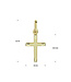 Hanger geelgoud kruis 40.20921