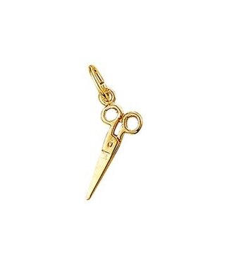 Gouden hanger schaar kapper
