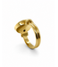 R&C herenring goud 14k met lagensteen kleur 1 maat 20
