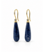 ROEMER by Bregje ROEMER by Bregje oorhangers goud 14k met Dumortiriet en diamant 0.06ct Vvs/DEF