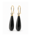 ROEMER by Bregje ROEMER by Bregje oorhangers goud 14k met Obsidiaan & diamant 0.18ct.