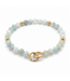 ROEMER ROEMER armband 14k geelgoud met Aquamarijn