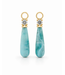 ROEMER by Bregje ROEMER by Bregje Oorbelhangers 14k geelgoud met Larimar en Diamant 0.38ct
