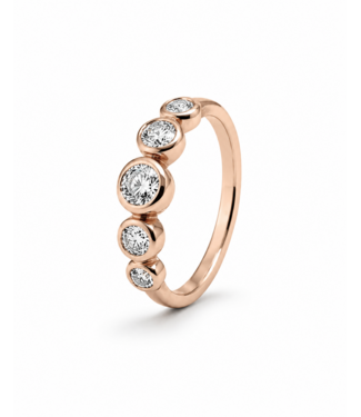 ROEMER by Bregje ROEMER by Bregje Ring Amaris 14k roségoud met diamant 0.73ct