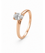Tomylo Tomylo Ring 14k roségoud LAB Grown Oval diamant 0.40ct maat 51