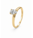 Tomylo Tomylo Ring 14k geelgoud LAB Grown Oval diamant 0.39ct maat 53