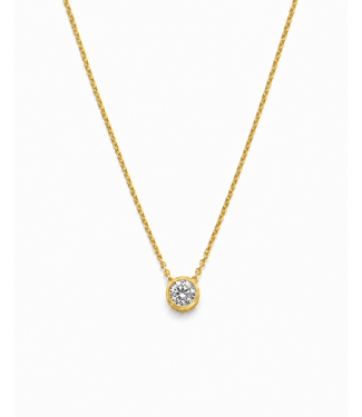 ROEMER ROEMER Collier 14k geelgoud met diamant 0.25ct