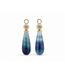ROEMER by Bregje ROEMER by Bregje geelgouden oorhangers met Diamant 0,22ct en Fluoriet