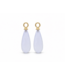 ROEMER by Bregje ROEMER by Bregje geelgouden oorbelhangers met Chalcedoon