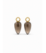 ROEMER by Bregje ROEMER by Bregje oorbelhangers 14k geelgoud met rookkwarts