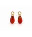 ROEMER by Bregje ROEMER by Bregje oorbelhangers 14k geelgoud met Carneool