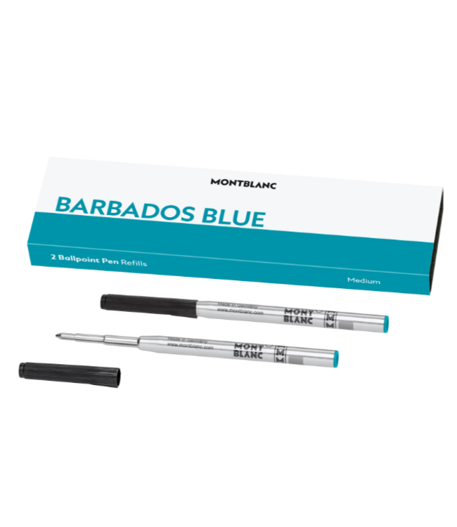 Montblanc Ballpoint refills Barbados Blue  medium 2x1 128211