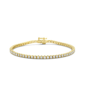 Tomylo Tomylo tennisarmband goud 14k & labgrown diamant 3.00ct Si/G 17.5cm