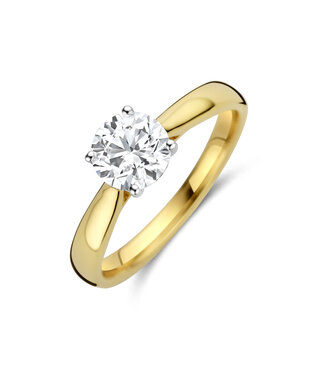 Tomylo Tomylo ring goud 14k & labgrown diamant 1.00ct Si/GH maat 56 certificaat