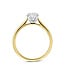 Tomylo ring goud 14k & labgrown diamant 1.00ct Si/GH maat 56 certificaat