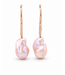 ROEMER ROEMER oorhangers roségoud 14k met barokke parels