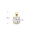 Tomylo hanger goud 14k & labgrown diamant 0.25ct. Vs/G