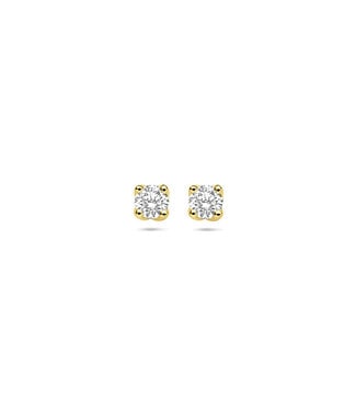 Tomylo Tomylo oorknoppen goud 14k & labgrown diamant 0.20ct. Si/GH 3.25mm