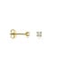 Tomylo oorknoppen goud 14k & labgrown diamant 0.20ct. Si/GH 3.25mm