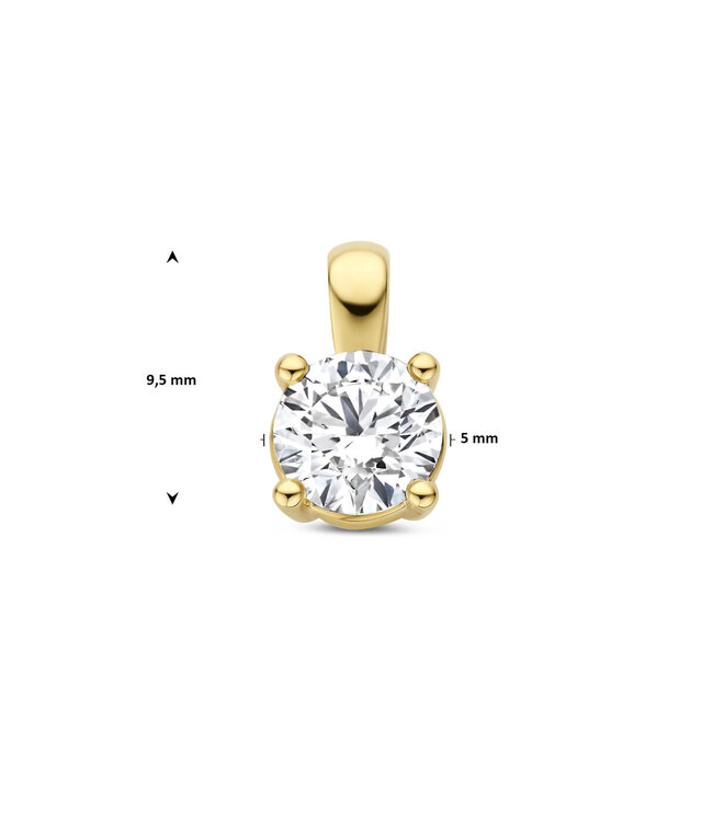Tomylo hanger goud 14k & labgrown diamant 0.50ct. VS/G