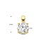 Tomylo hanger goud 14k & labgrown diamant 0.50ct. VS/G