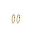 Tomylo oorringen goud 14k & labgrown diamant 0.46Si/GH 16.5x2mm