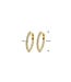Tomylo oorringen goud 14k & labgrown diamant 0.46Si/GH 16.5x2mm