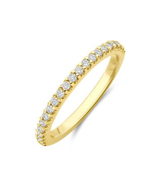 Tomylo Tomylo ring goud 14k & labgrown diamant 0.25ct. Si/H maat 54