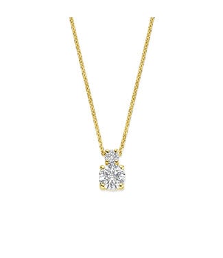 Tomylo Tomylo hanger met collier goud 14k & labgrown 0.45ct VS/G 40-44cm