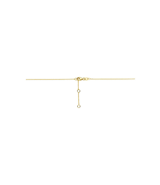 Tomylo hanger met collier goud 14k & labgrown 0.45ct VS/G 40-44cm