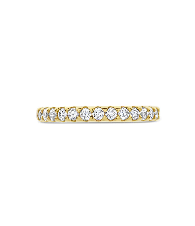 Tomylo ring goud 14k & labgrown 0.50ct Vs/F maat 56