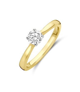 Tomylo Tomylo ring goud 14k & labgrown diamant 0.50ct. Si/GH maat 54