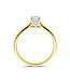 Tomylo ring goud 14k & labgrown diamant 0.50ct. Si/GH maat 54