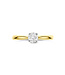 Tomylo ring goud 14k & labgrown diamant 0.50ct. Si/GH maat 54