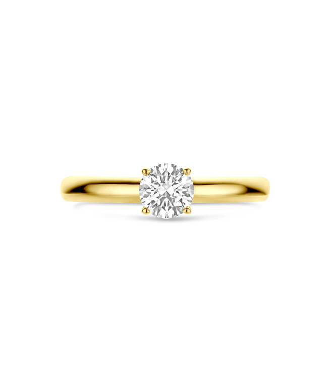 Tomylo ring goud 14k & labgrown diamant 0.50ct Vs/G maat 56