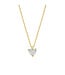 Tomylo hanger met collier goud 14k & labgrown diamant hart 1.00ct Vs/DE 41-43-45cm